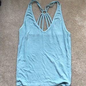 Strappy back tank top
